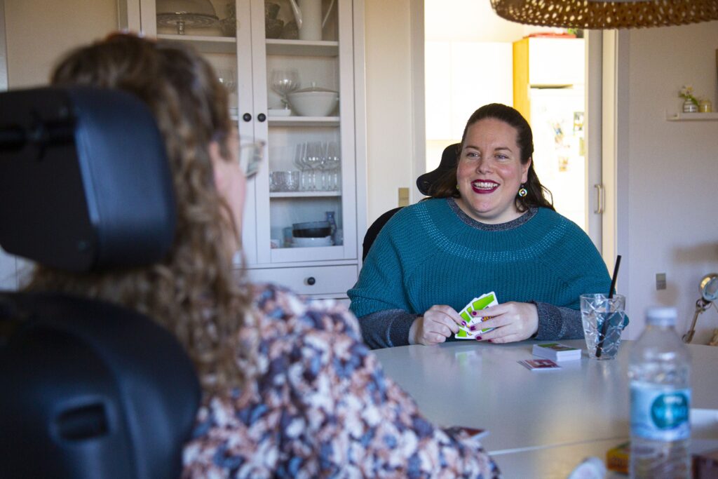 Antoniett Vebel Pharao sammen med veninde Anne Heindorff Nielsen