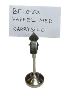 Belgisk vaffel skilt Spis eller sig sandheden