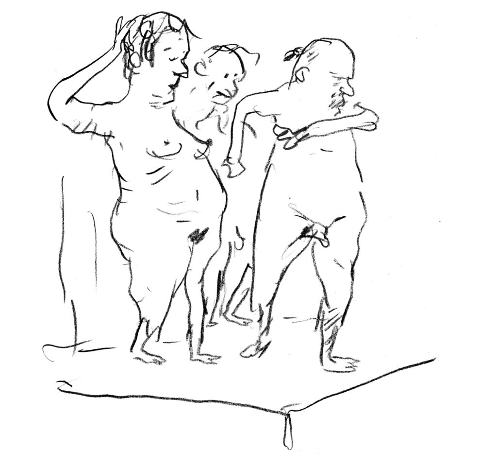 Nøgne croquismodeller